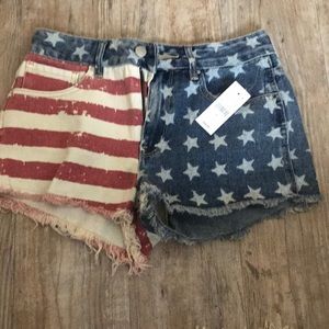 Pacsun American flag shorts